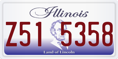 IL license plate Z515358