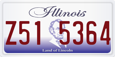 IL license plate Z515364