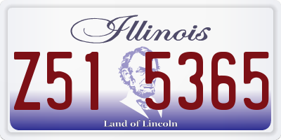 IL license plate Z515365