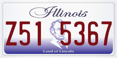 IL license plate Z515367