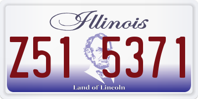 IL license plate Z515371