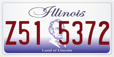 IL license plate Z515372