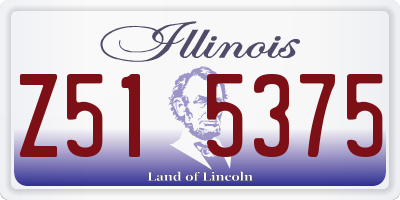 IL license plate Z515375