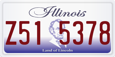 IL license plate Z515378