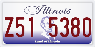 IL license plate Z515380