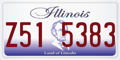 IL license plate Z515383