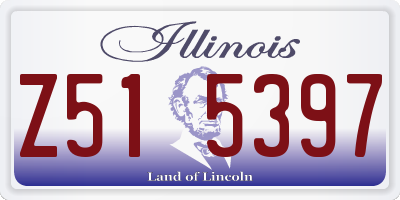 IL license plate Z515397