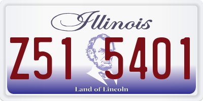 IL license plate Z515401