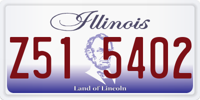 IL license plate Z515402