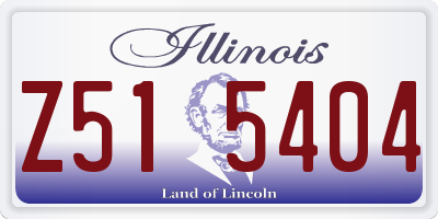 IL license plate Z515404