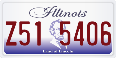 IL license plate Z515406