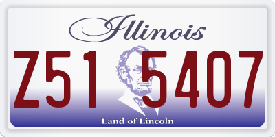 IL license plate Z515407