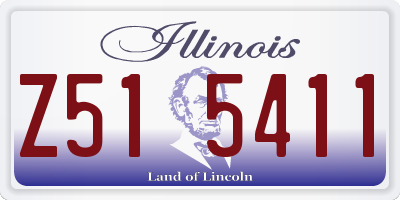 IL license plate Z515411