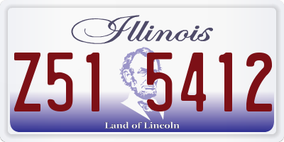 IL license plate Z515412