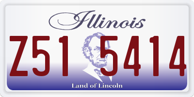 IL license plate Z515414