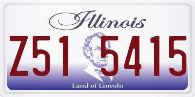 IL license plate Z515415