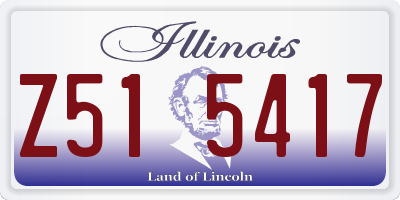 IL license plate Z515417