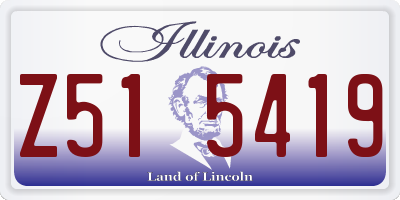 IL license plate Z515419