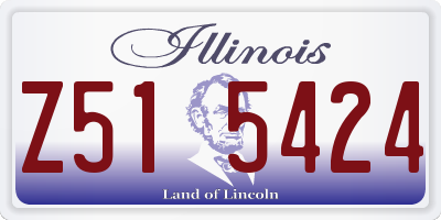IL license plate Z515424
