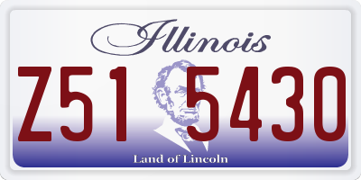 IL license plate Z515430