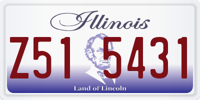 IL license plate Z515431