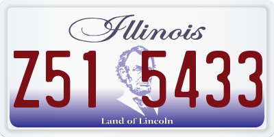 IL license plate Z515433