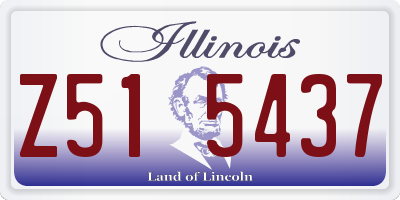 IL license plate Z515437
