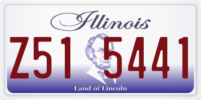 IL license plate Z515441