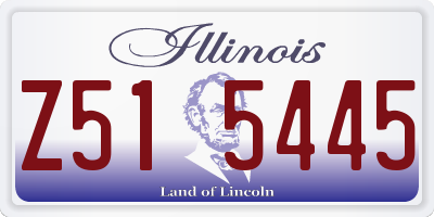IL license plate Z515445