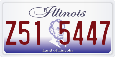 IL license plate Z515447