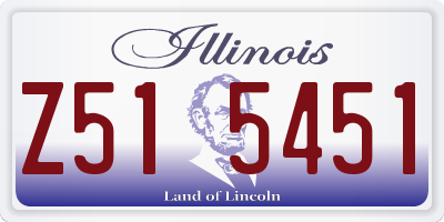 IL license plate Z515451