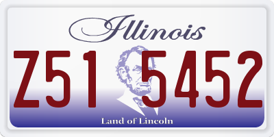 IL license plate Z515452