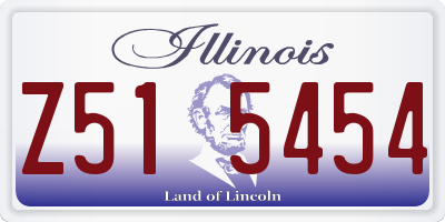 IL license plate Z515454