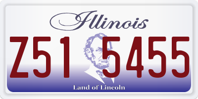 IL license plate Z515455