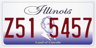 IL license plate Z515457