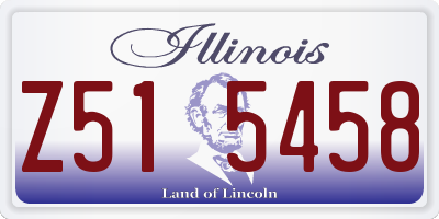 IL license plate Z515458