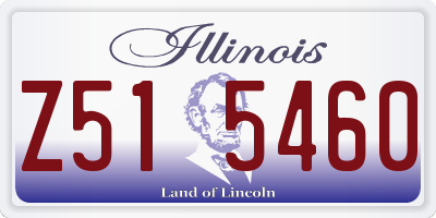 IL license plate Z515460