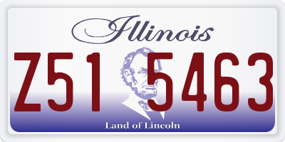 IL license plate Z515463