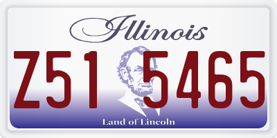 IL license plate Z515465