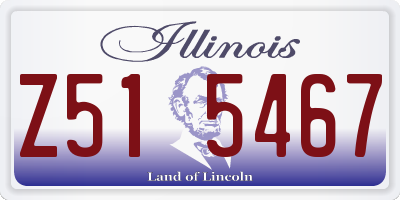 IL license plate Z515467