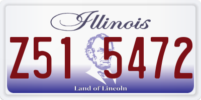 IL license plate Z515472