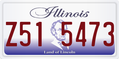 IL license plate Z515473