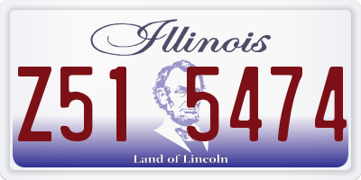IL license plate Z515474