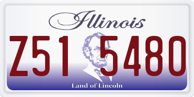 IL license plate Z515480