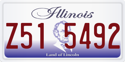 IL license plate Z515492