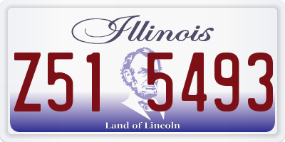IL license plate Z515493