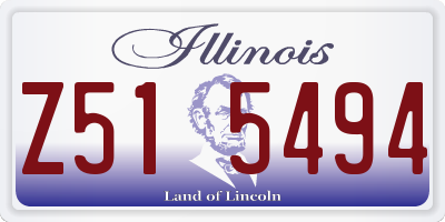 IL license plate Z515494