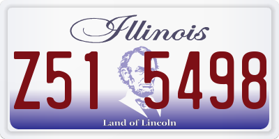 IL license plate Z515498