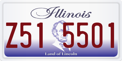 IL license plate Z515501