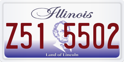 IL license plate Z515502